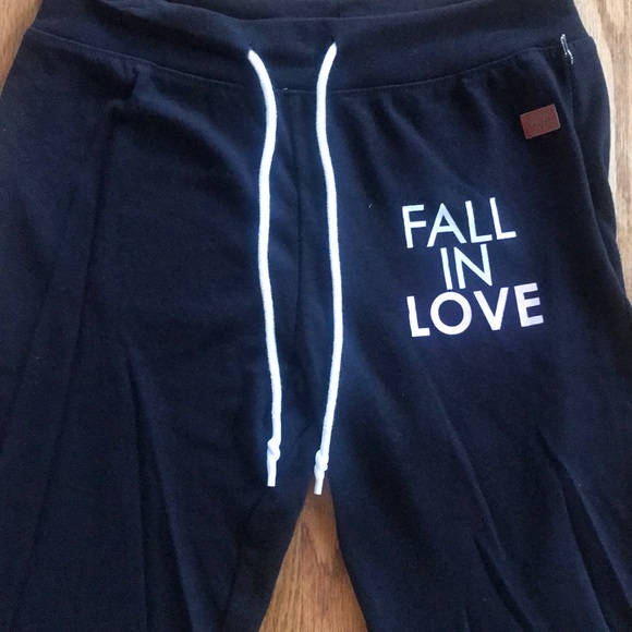 NWT PEACE LOVE WORLD Sweatpants fall in love ❤️ - Picture 2 of 6